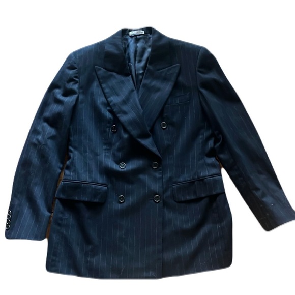 Burburrys men’s Wool Cashmere Double Breasted Jacket Size 48 - Picture 6 of 15